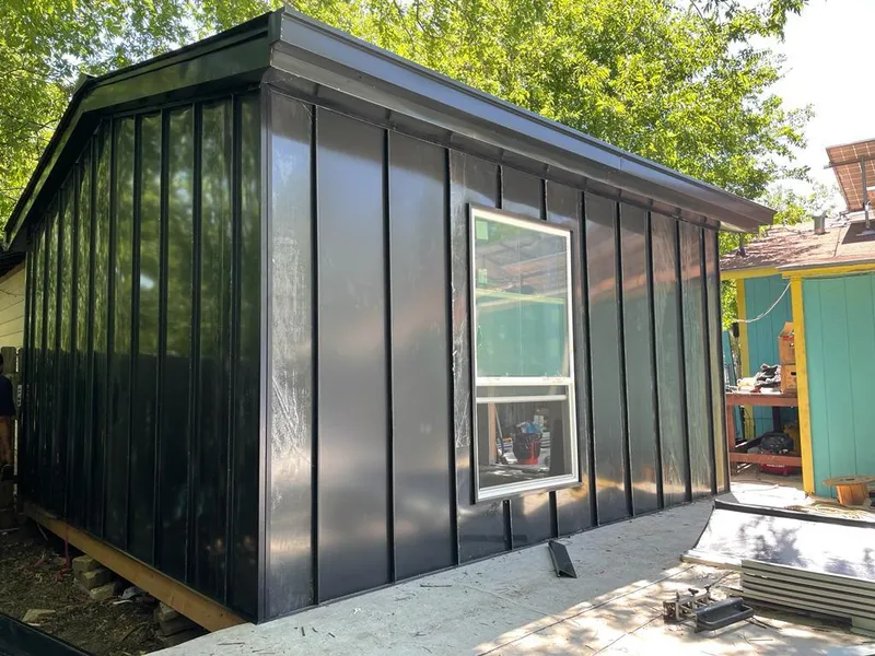 Black standing seam metal wall panels for Metal Roof Installation in Oskaloosa